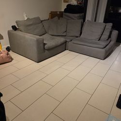 Goose Feather Sectional Sofa for Sale 400 obo