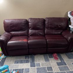 Free Leather Recliner Sofa 