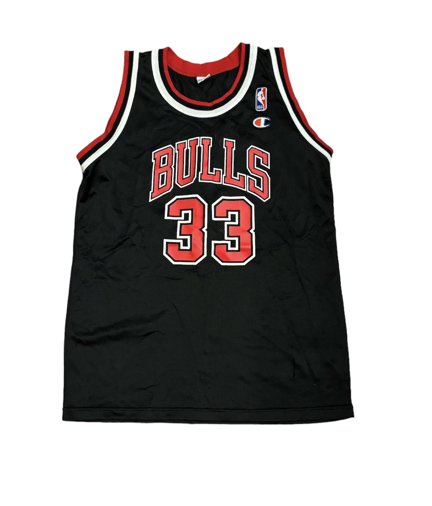 Black Chicago Bulls Jersey, Scottie Pippen Boys Youth Medium