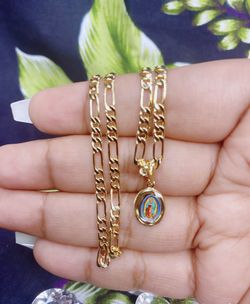Toddler/Baby Virgin De Guadalupe Necklace