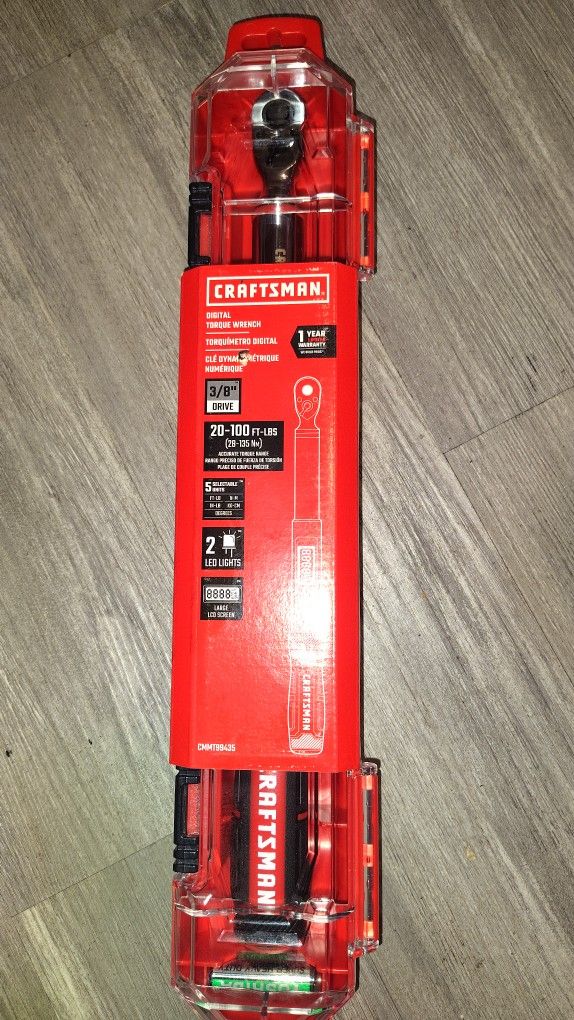 Craftsman Digital Torque Wrench 3/8" Drive