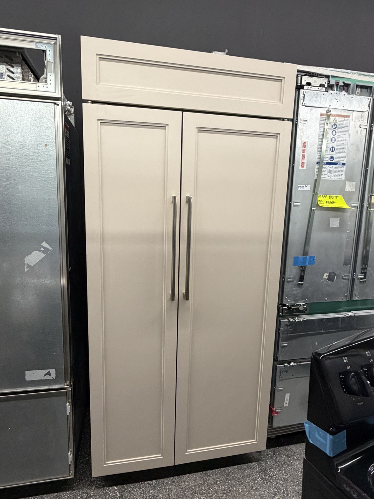 Sub Zero Built In 36” Refrigerator Side By Side Panel Ready