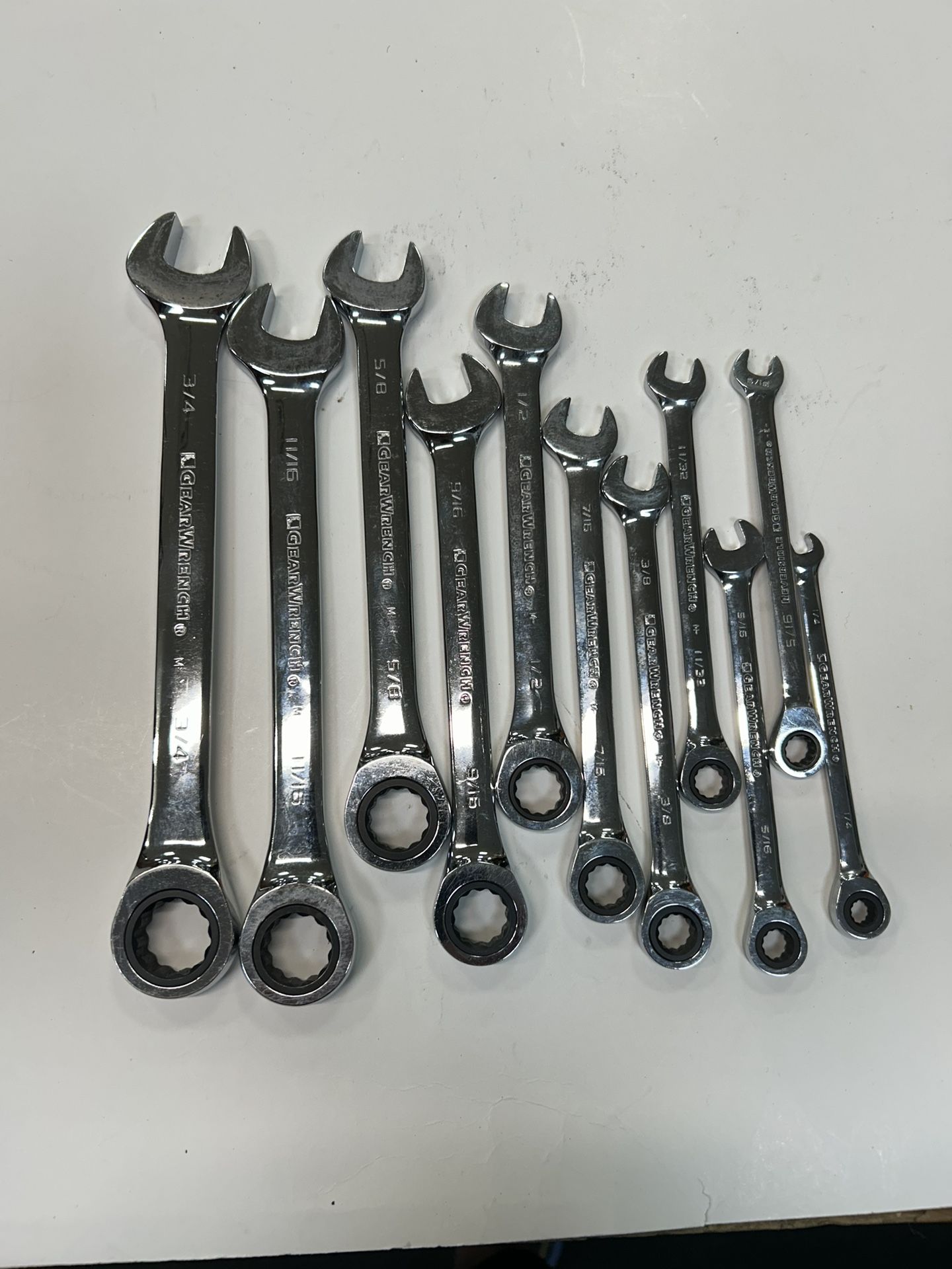 GEARWRENCH Combination Ratcheting Wrench Set Of 11pcs