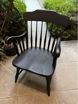 Black Wood Chair