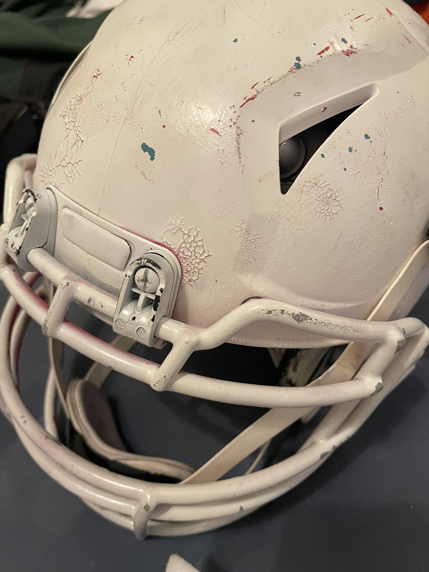 Schutt A11 Football Helmet. Nd Alabama Football Gloves.