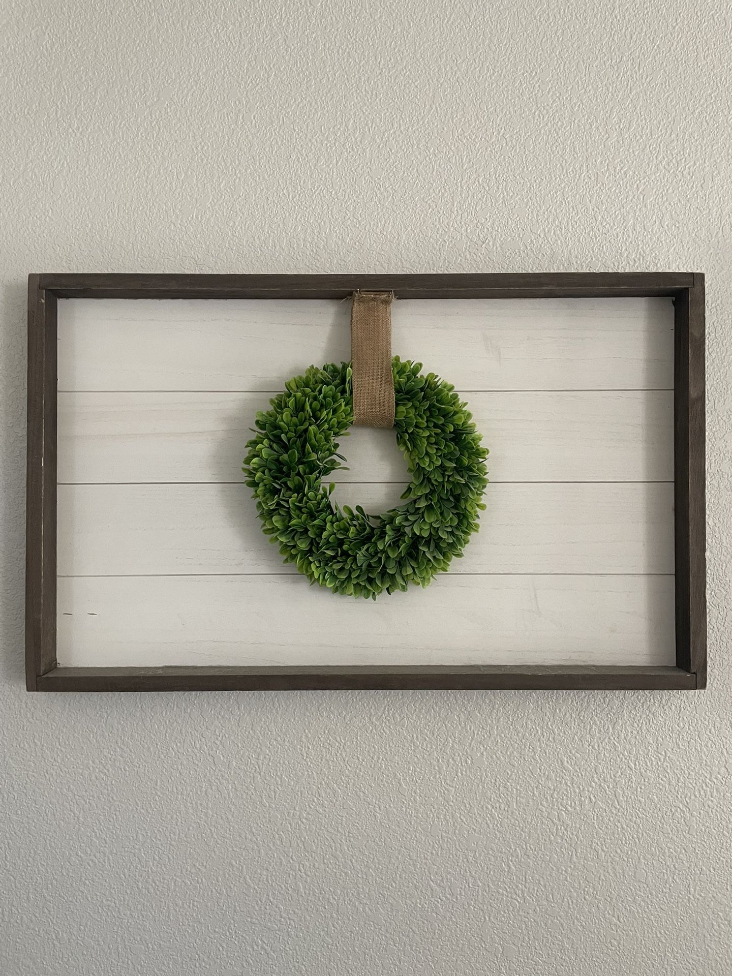 Wooden Wreath Sign