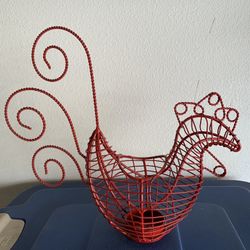 Metal Candle Rooster Holder  12” x 12”