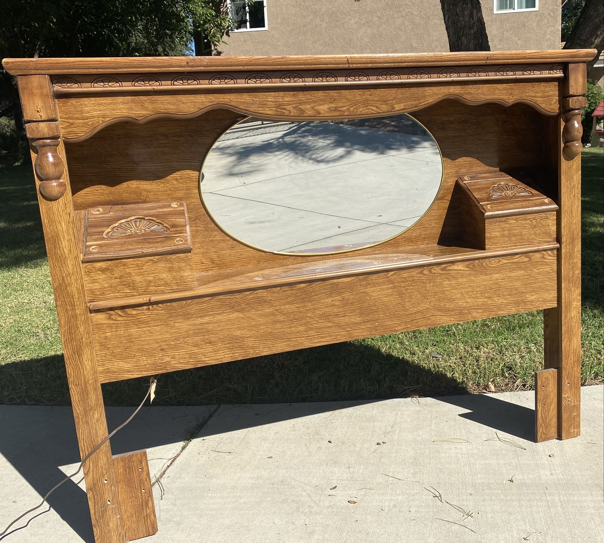 Queen Solid Oak Headboard