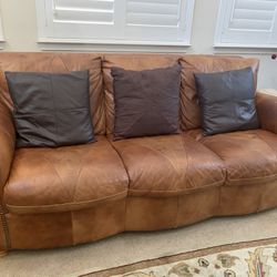 Leather Sofa, Love Seat , Chair and Ottoman.
