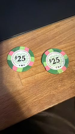 2 $25 Clay Casino Da Vinci Las Vegas Chips
