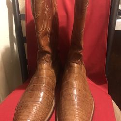 Vintage Justin Western Mens Boots Size 10D