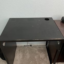 Black Wooden Desk 