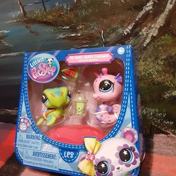 Littlest Pet Shop Pet Pairs Beach Bites set Seahorse & Sea Turtle toy playset w 3 accessories Hasbro 2025 $10