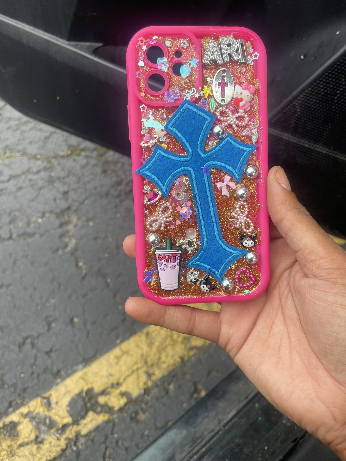 Custom Pink Panther iPhone 12 Color Block JNK Case   