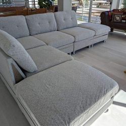 New Gray Modular Sectional Couch ! Free Delivery 🚚 ! Zero Down Financing !!