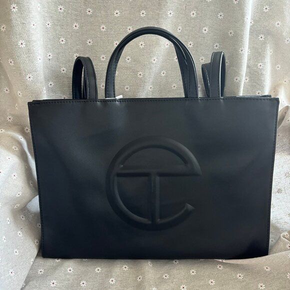 Telfar Medium Black Shopping Bag