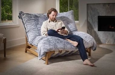 LoveSac PillowSac Cover – Wombat Phur Gray