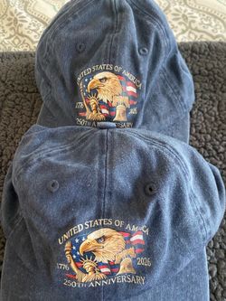 250 Anniversary  US of America hats.