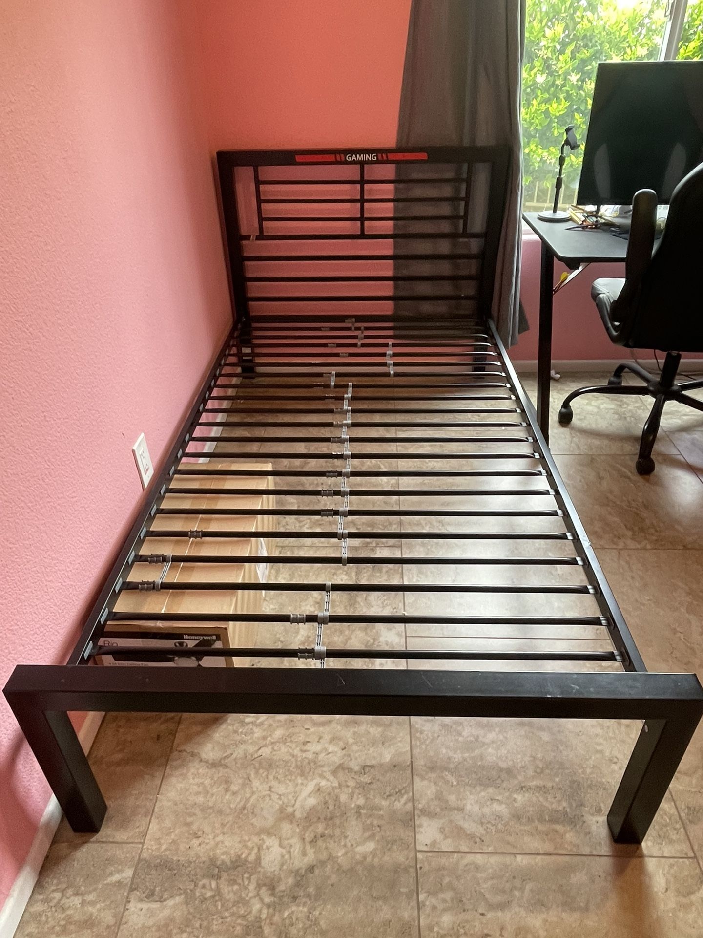 Twin Metal Frame Bed