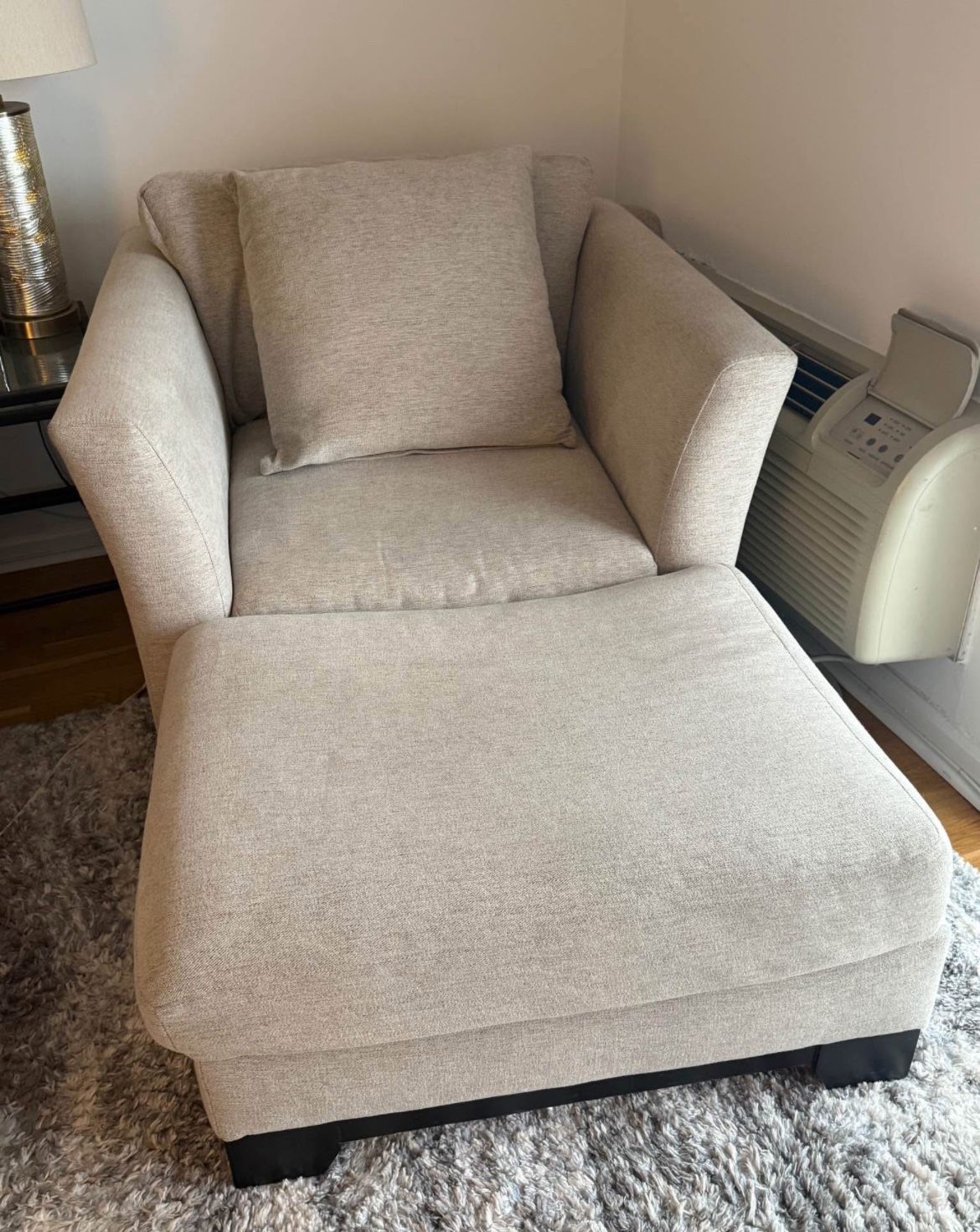 Oversized Chair + Ottoman-MUST GO ASAP