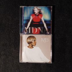 Cd's Of Madonna And Mary J. Blige
