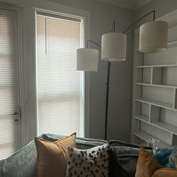 Black 3 Headed Lamp