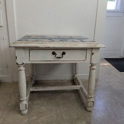 Solid wood vintage end Table 