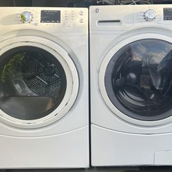 General Electric HE front Load Washer and Gas Dryer