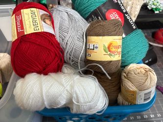 13 rolls of yarn