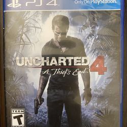 Uncharted 4: (A Thief's End for PlayStation 4 PS4) Complete