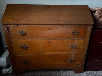 Desk/antique desk/drop front desk/3 drawer desk