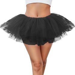 Black TuTu Small To Large Skirt - Draw String