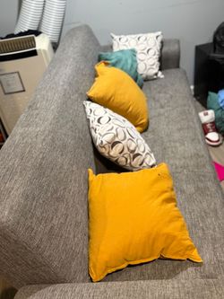 Grey Sleeper sofa with storage