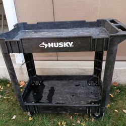 Husky Tool Push Cart On wheels 17" x 34" x 32" tall