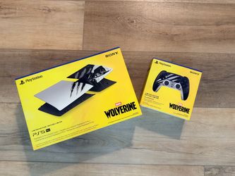 Play Station PS5 Pro console covers and controller combo Wolverine limited edition