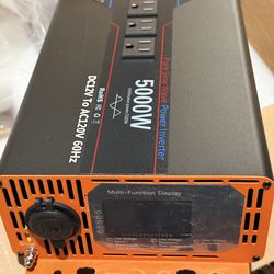 WEIPOER Pure Sine Wave Inverter DC 12V/24V to AC 120V 5000W 60hz Power for Car RV – Power Converter with USB, AC Outlets