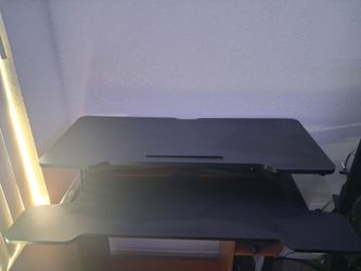 36 inch two-tier adjustable standing desk converter
