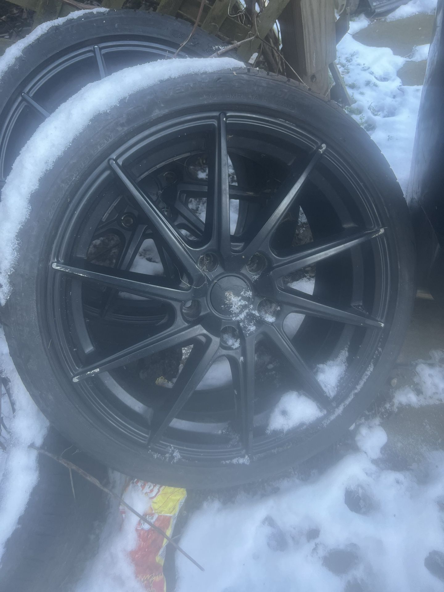 19in Rims 5 Bolts  (Black)