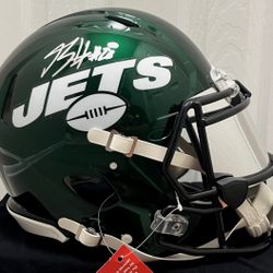 Breece Hall Signed Jets Full Size Authentic  Helmet 