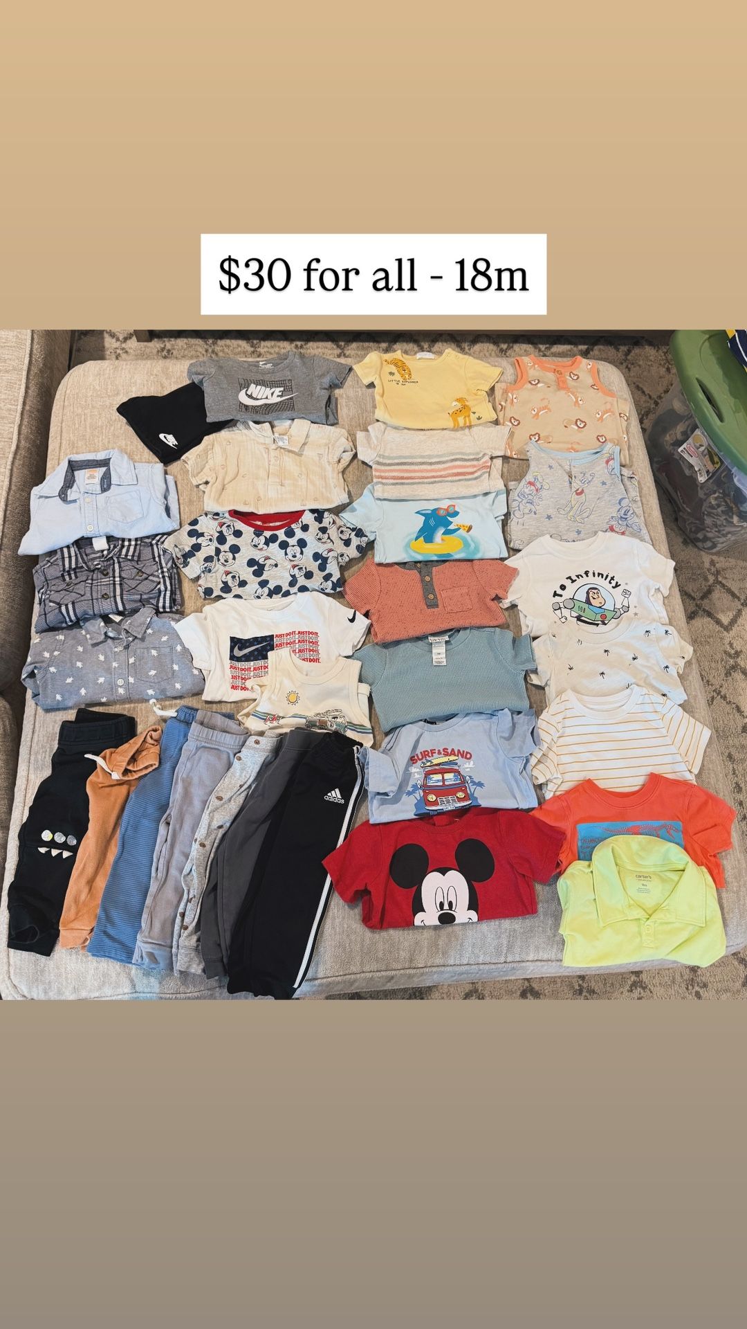 Toddler Boy Clothes -18m