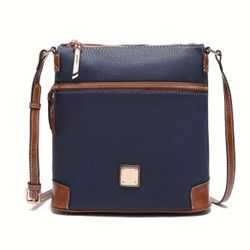 Retro Fashion Messenger Bag for Women - Durable Vegan Leather Tote Bag, Classic and Stylish Shoulder Bag for Daily, Casual, Work and College Use