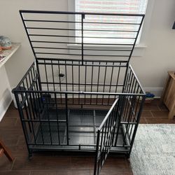 Wheeled Heavy Duty Dog Crate
