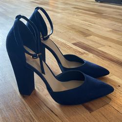 Aldo Satin Closed Toe Platform Stiletto Pumps Blue Plain Platform Ultra High Heel Glamorous  Suede Ankle Strap