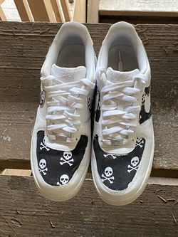 Men’s  Custom Skeleton Nike Air Force 1s Size 9
