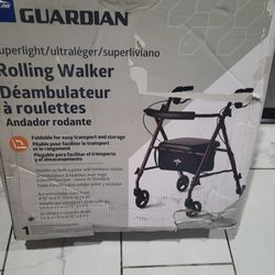 Medline Steel Rollator Walker with Seat, Burgundy, 350 lb. Weight Capacity, 6” Wheels, Foldable, Adjustable Handles, Rolling Walker for Seniors, Walke