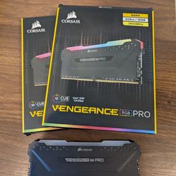 CORSAIR VENGEANCE RGB PRO DDR4 RAM 32GB (4x8GB) 3600MHz CL18-22-22-42 1.35V Intel AMD Desktop Computer Memory