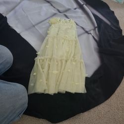H&m 4y 5y 4-5y Yellow Girls Dress 