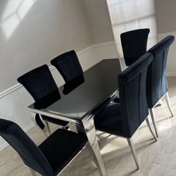 Black Dining Table From Coaster Furniture 