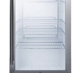 Summit SCR486L Beverage Refrigeration, Glass/ Stainless Steel 
