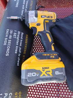 DeWalt 20V XR Impact Driver with 8Ah Battery